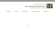 Tablet Screenshot of mueller-peddinghaus.de